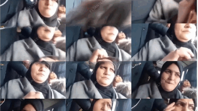 From The Videos Of Harassment Of Women On The Bus, An Egyptian Young Man Standing Next To A Veiled Woman On A Public Bus, Her Husband Sitting Behind Her With The Children, And The Young Man Rubbing His Penis On Her