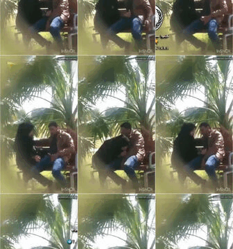 من قلب حديقة الفسطاط شاب واخد خطيبته اللبوه من وره اهلها وواخدها وسط  بصراحة