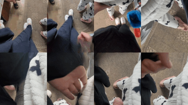 اخ هيجان في مطبخ ورا اخته حلوة مطلع زبه عليها يحسس من ورا بايده و يحك عليها