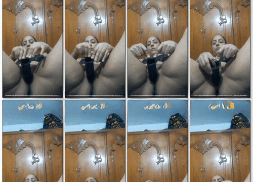 فلاحه ملفايا هايجانه رهيبة جايبه صناعي تفشخ بيه كسها