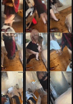 لبوه يقفشها زوجها مع صاحبها وينزل ضرب فيها ويشلحها الذهب اللي معاها