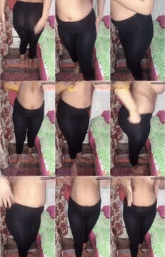 للبوه المصريه هدير ببنطلون فيزون فاجر على اللحم مجسم طيازها الملبن وبزازها